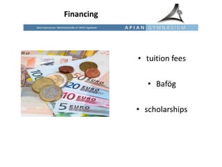 Financing tuition fees Bafög scholarships 