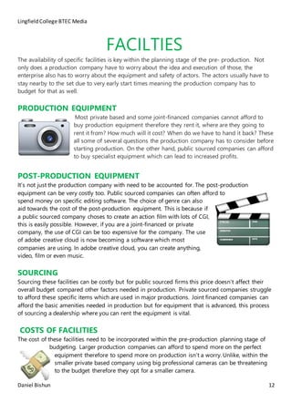 Pre-Production Report | DOCX