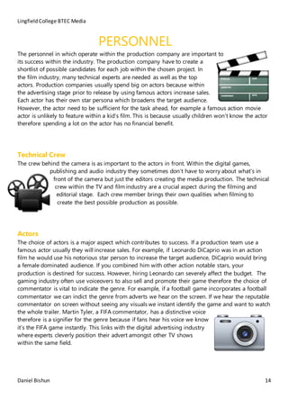 Pre-Production Report | DOCX
