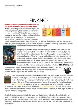 Pre-Production Report | DOCX