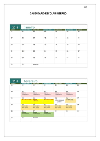 187
CALENDÁRIO ESCOLAR INTERNO
 