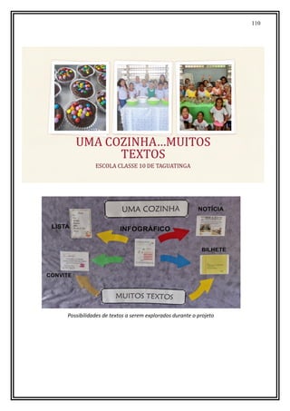 110
Possibilidades de textos a serem explorados durante o projeto
 