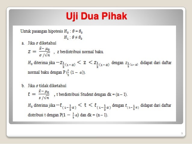Pengujian Hipotesis