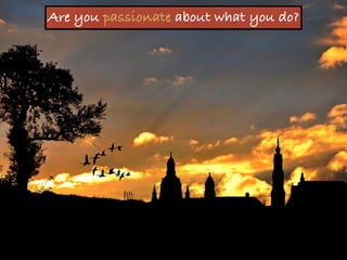 Are you passionate about what you do?
 