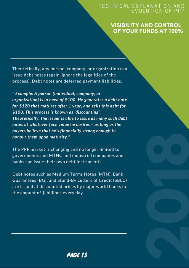 Private Placement Programs (PPPs) guideline 2018