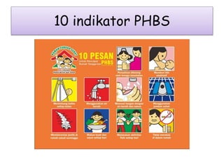 10 indikator PHBS
 