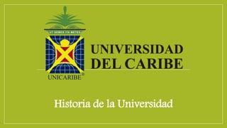 Historia de la Universidad
 
