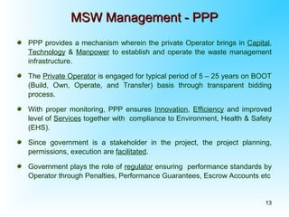 Ppp in waste management | PPT