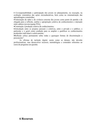 Projeto Crescer e Aparecer  PJA - Gyn