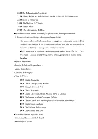 Projeto Crescer e Aparecer  PJA - Gyn