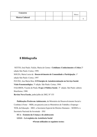 Projeto Crescer e Aparecer  PJA - Gyn