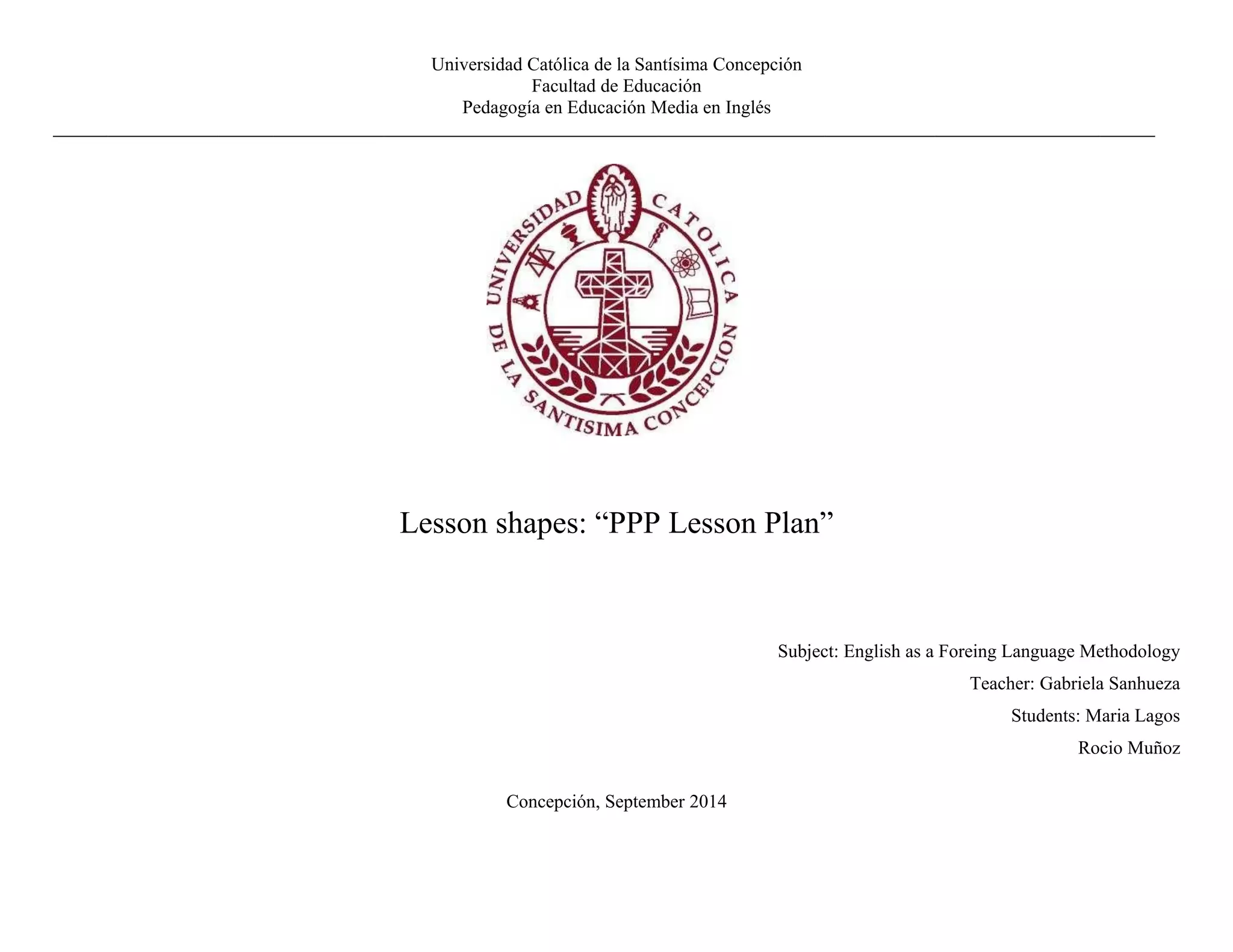 Ppp lesson plan format | DOC