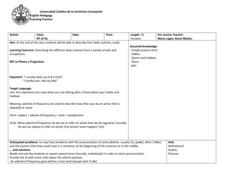Ppp lesson plan format | DOC