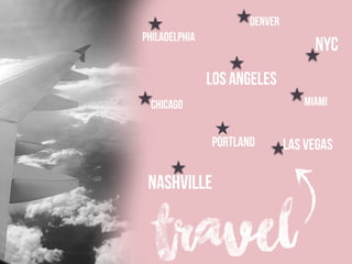 travel
NYC
Los Angeles
Chicago
Portland
Denver
Miami
Nashville
Philadelphia
Las Vegas
 
