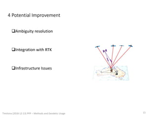 PPP methods and geodetic usage | PDF
