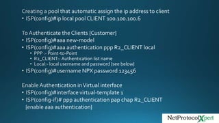 PPPoE Server & Client Configuration | PPTX