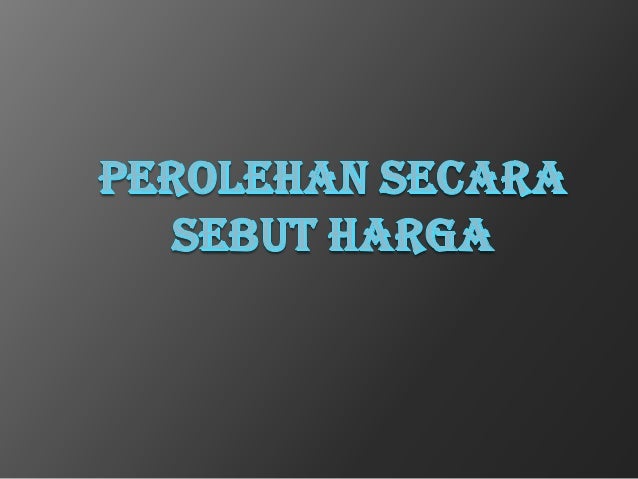 Pp pop perolehan kerajaan new