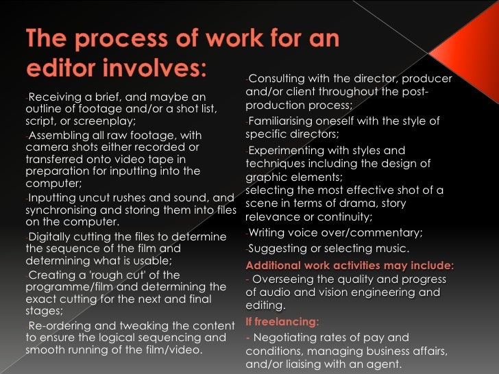 Editors Job