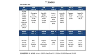 TURMAS
 