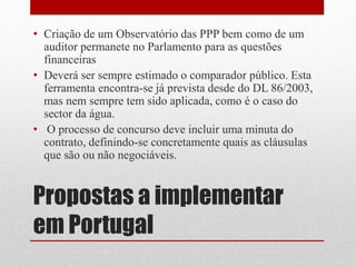 Portugal: As PPP e o sistema da dívida pública