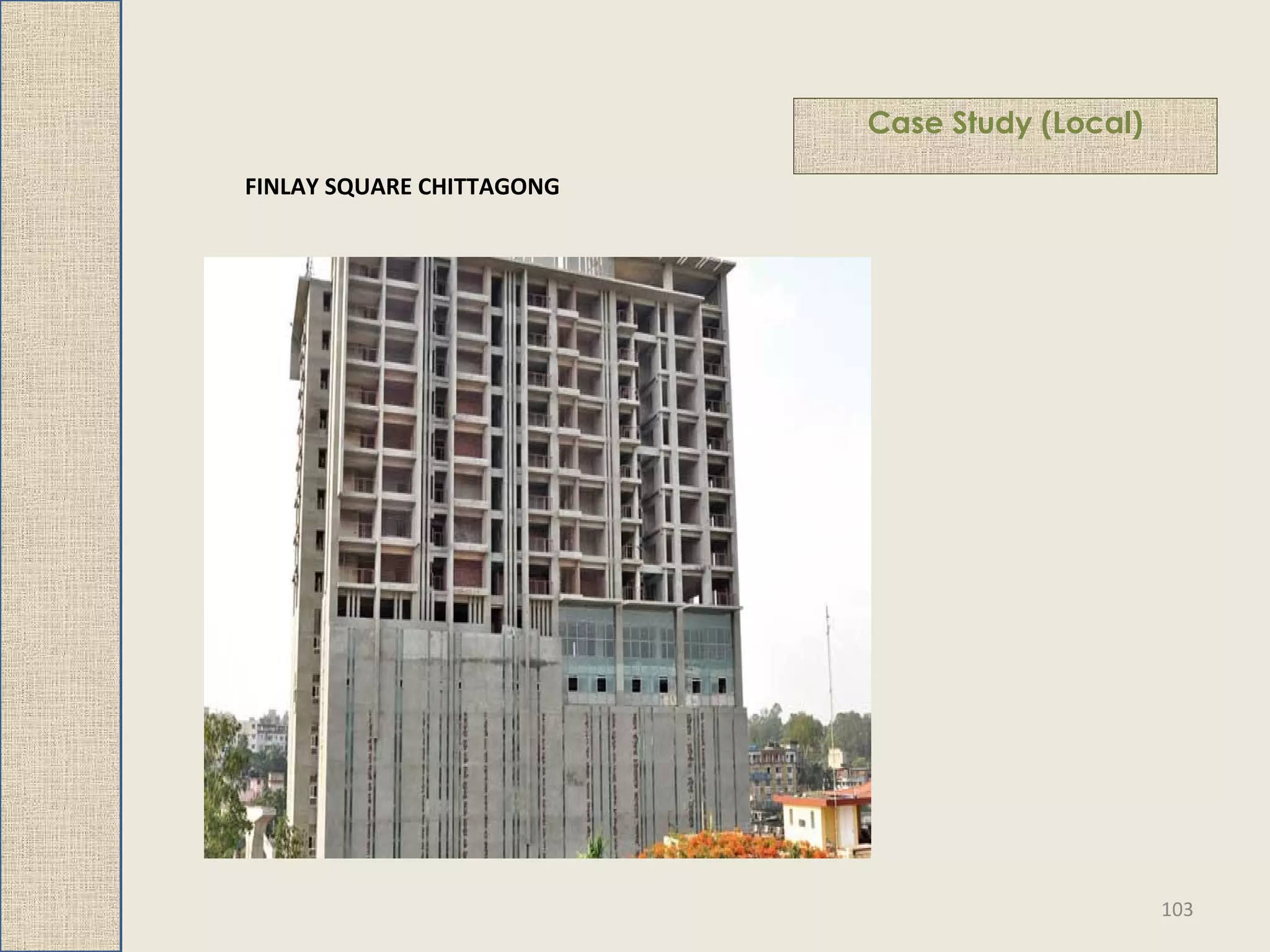 FINLAY SQUARE CHITTAGONG
Case Study (Local)
103
 