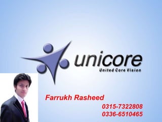 Farrukh Rasheed
              0315-7322808
              0336-6510465
 