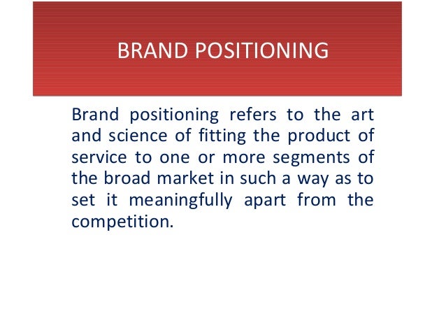 brand positioning statement examples