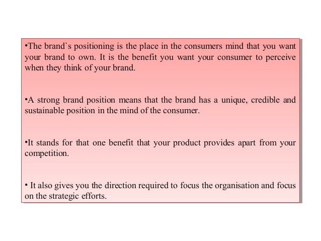 brand positioning statement examples