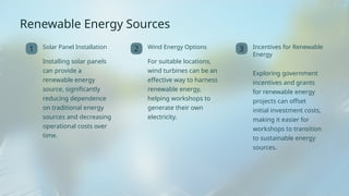 Title Energy Saving Strategies for Industrial Workshops: A ...