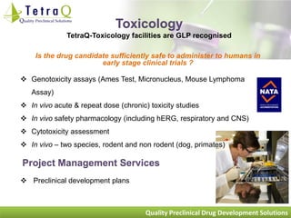 TetraQ - Integrated Preclinical Drug Development Solutions Presentation