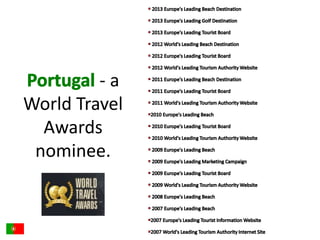 - a 
World Travel 
Awards 
nominee. 
 