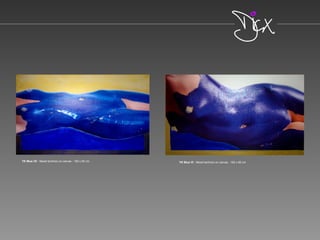 YK Blue VI - Mixed technics on canvas - 160 x 90 cmYK Blue VII - Mixed technics on canvas - 160 x 90 cm
 