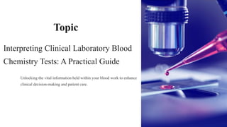 🧪“Blood Chemistry Tests in Pharmacy Practice: Clinical Laboratory Guide ...