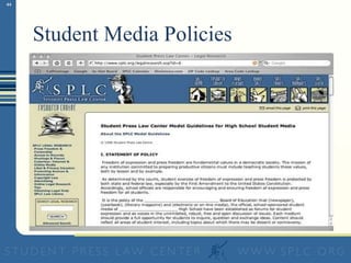 Student Media Policies  