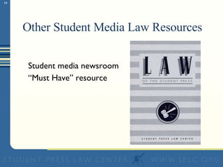 Other Student Media Law Resources Student media newsroom “ Must Have” resource 