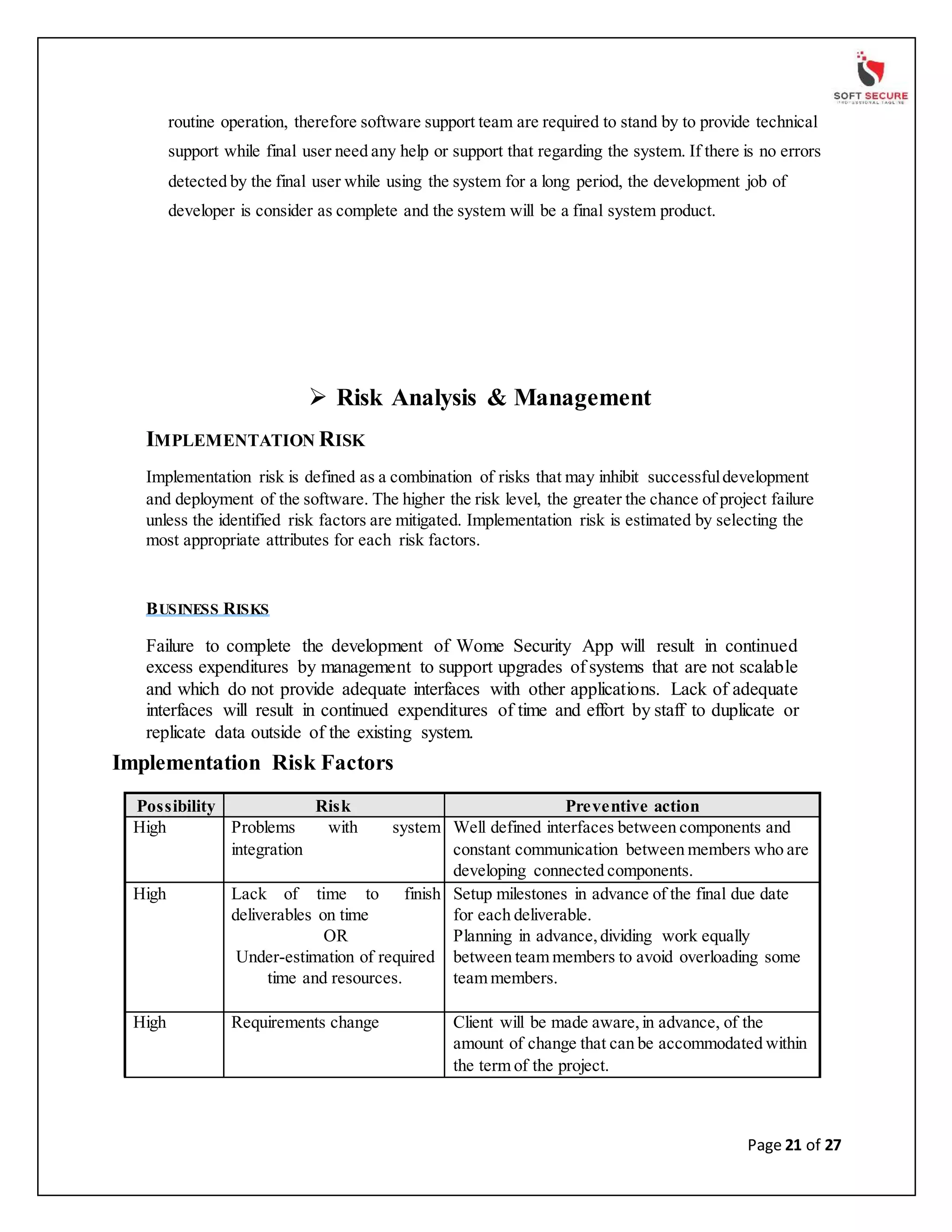 Mobile/Web App Development Project Report