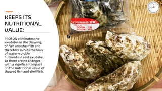 PROTON magnetic freezing of seafood products | PDF