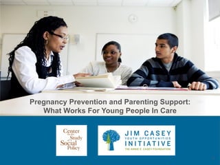 Pregnancy Prevention and Parenting Support:
What Works For Young People In Care
0
 