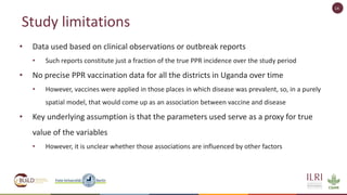 Spatio-temporal analysis of peste des petits ruminants in Uganda
