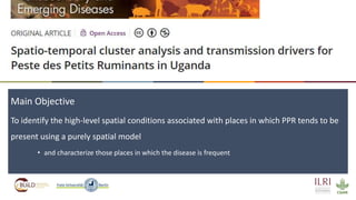 Spatio-temporal analysis of peste des petits ruminants in Uganda