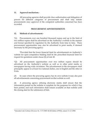 Ppra Forms.pdf Ppra rules 2004 | PDF