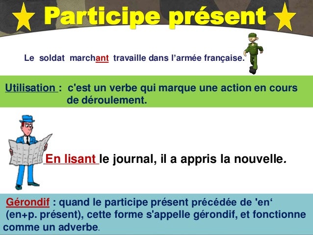 Le participe present