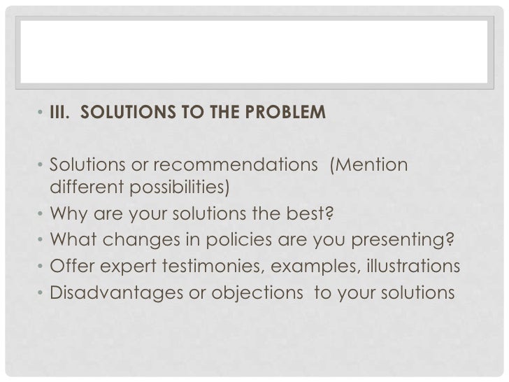 problem solution speech intro