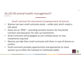 Understanding the importance of the social and economic impact of PPR