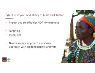 Understanding the importance of the social and economic impact of PPR