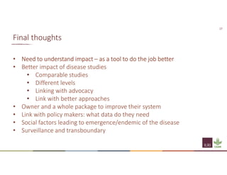 Understanding the importance of the social and economic impact of PPR