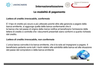 Lettera di credito internazionale