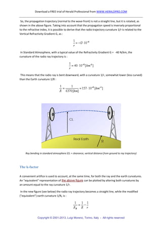 Light Wave Link Chart.pdf Point to Point Radio Link Engineering v1 3 | PDF