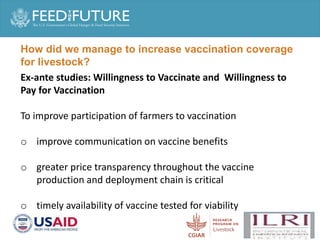 Production and delivery of thermotolerant vaccine against peste des petits ruminants in the Sahel: Case of a successful public-private partnership in Mali