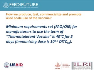 Production and delivery of thermotolerant vaccine against peste des petits ruminants in the Sahel: Case of a successful public-private partnership in Mali